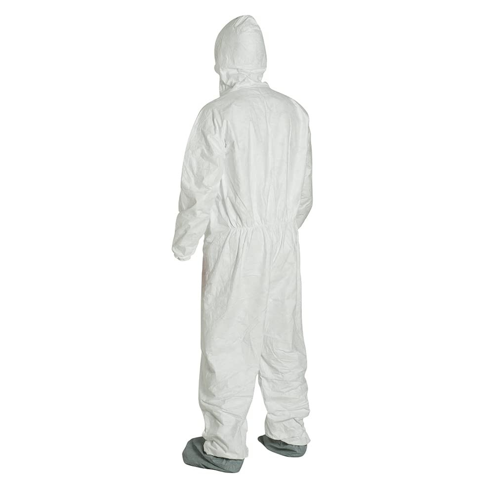 DuPont® Tyvek® TY122SWH White Coverall with Hood and Boots (Sold