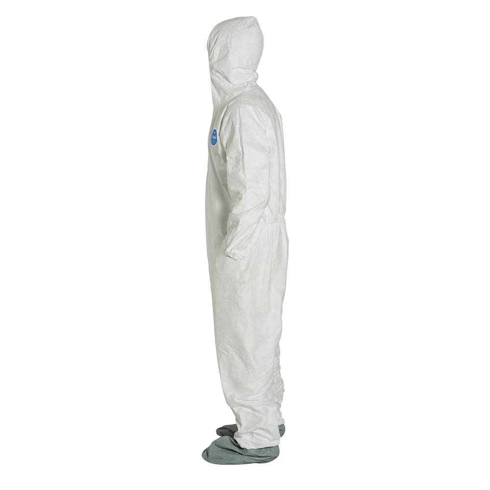 DuPont® Tyvek® TY122SWH White Coverall with Hood and Boots (Sold