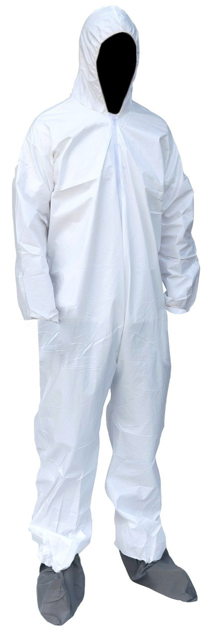 Sunrise® Suntech™ Hooded Elastic Coverall with Boots (Sold by case only)