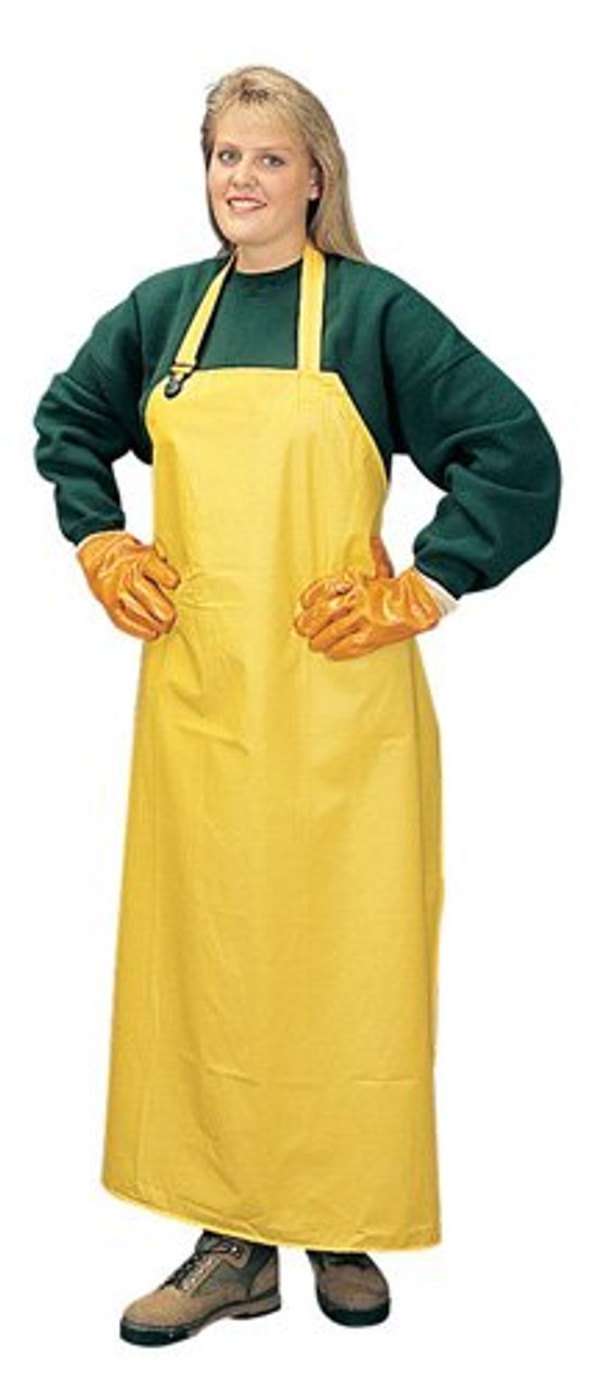 Yellow PVC Polyester 35"x 47" Aprons  ## 1328 ##