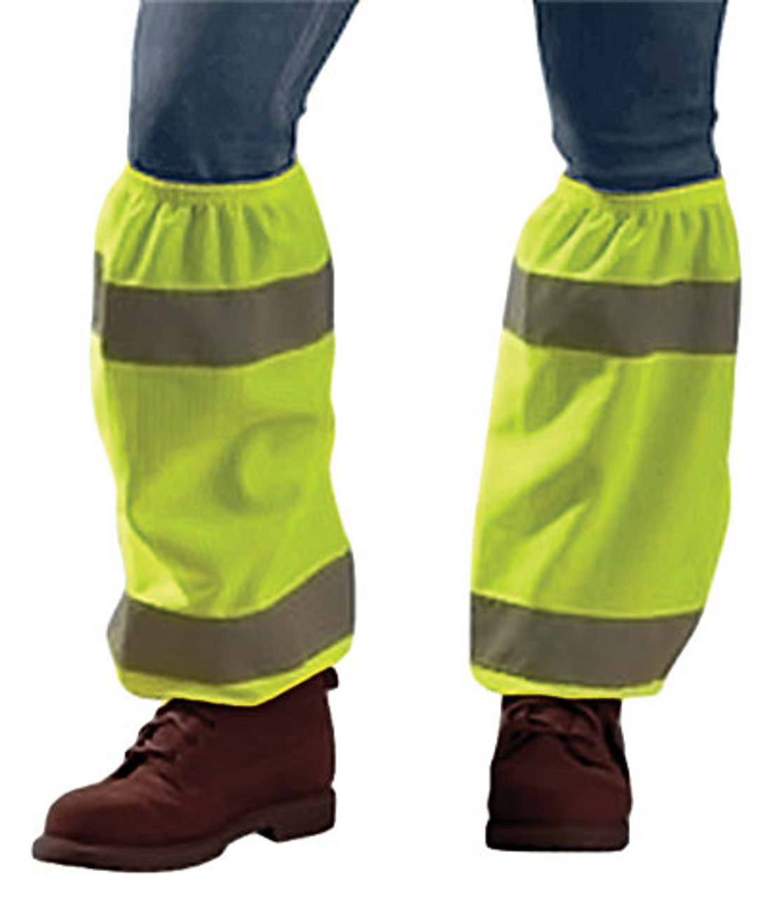 Class E Hi-Vis Lime Shin Reflectors  ## LUX-SG ##