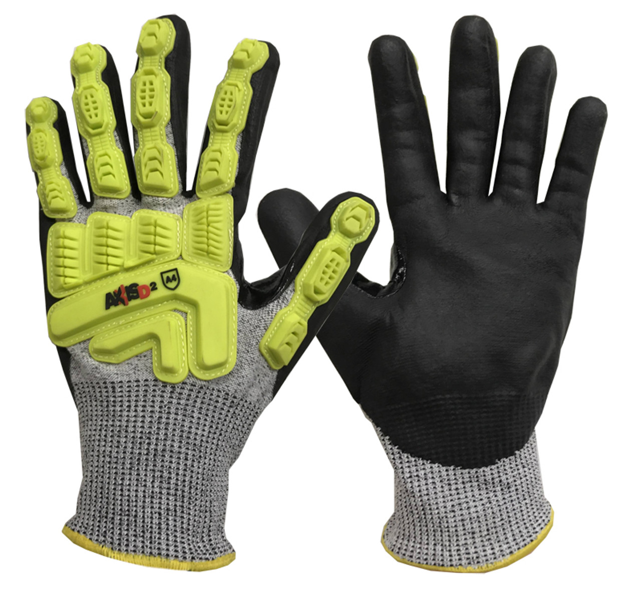 ANSI A4 - Dyneema Micro Nitrile Palm Coated Cut / Impact Gloves  ## RWGD110 ##