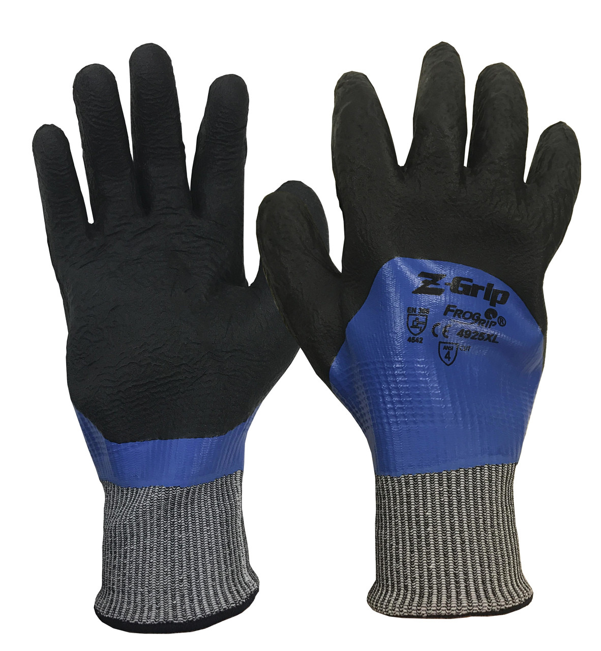 Liberty Safety 4925 Z-GRIP ANSI A4 (1 DOZEN) Cut Resistant Nitrile Fully  Coated Glove