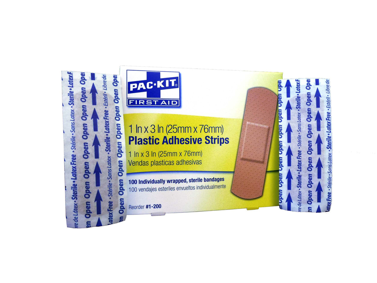 Plastic 1" x 3" Adhesive Strips ## 1-200 ##