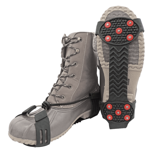 Ice Gripster™ Treads Adjustable Anti-Slip Traction Cleats with Carbon Steel Studs