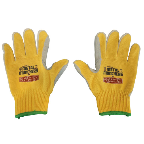 Metal Muncher Emerald CX® Cut-Resistant String Knit Leather Palm Gloves (A5)
