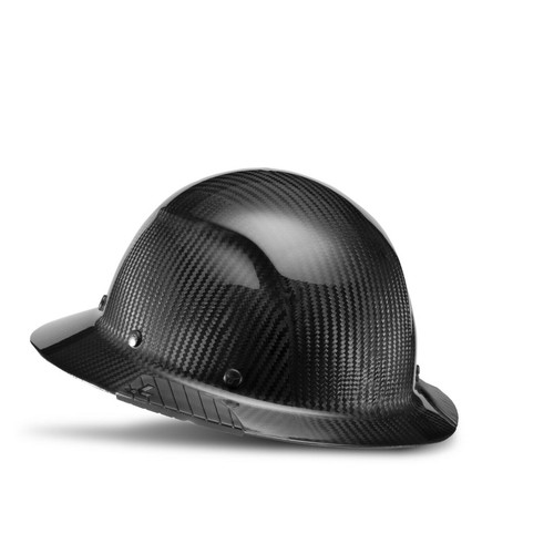 LIFT Safety HDC-15KG Dax Carbon Fiber Hard Hat Full Brim Black w/Ratchet Suspension, Type 1 Class C