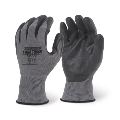  Elite Safety 13 Gauge Gray w/ Black Foam Nitrile Palm Coated Nylon Gloves (Sold by the dozen)