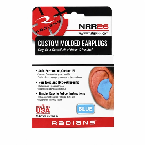 Radians® Custom Molded Earplugs - Blue