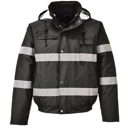 Portwest US434 Iona Lite, Insulated Bomber Jacket (BLACK)