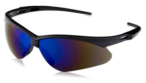 KleenGuard™ Nemesis™ Safety Glasses w/ Blue Mirror and Black Frame