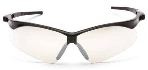 Pyramex SB6310SP PMXtreme Safety Glasses with Black Frame and Indoor/Outdoor Mirror Lens W/Rubber Nose Temple