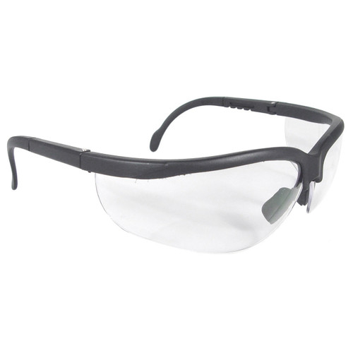 Radians JR0110ID Journey Black Clear Safety Glasses W/Telescoping Temples