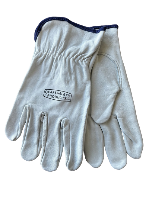 Unlined Goatskin Top Grain Leather Work Gloves