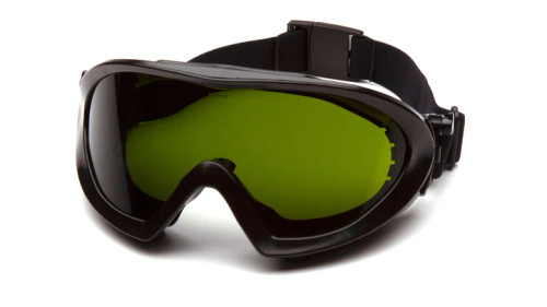 Pyramex® Capstone Direct/Indirect Goggles - IR 3.0 Green Lens Filter H2X Anti-Fog