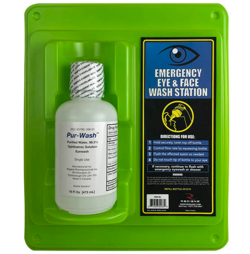 Radians® 16 oz Single Bottle Eyewash Station