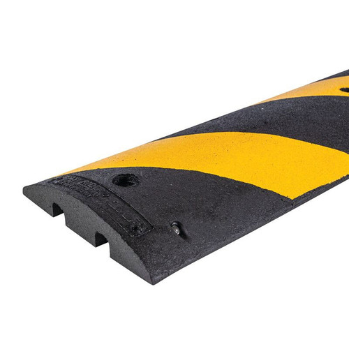 CHECKERS® Easy Rider® 6 ft. Speed Bump – Recycled Rubber – Yellow/Black