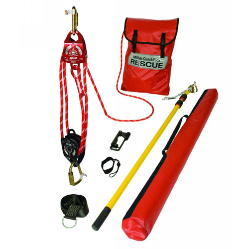 Protective Industrial Products Miller® QuickPick™ Rescue Kit w/ 50-ft. Working Length System & 310 lbs. Weight Capacity 