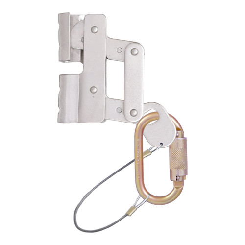 KStrong® Stainless Steel Rope Grab w/ Karabiner & Wire Sling 