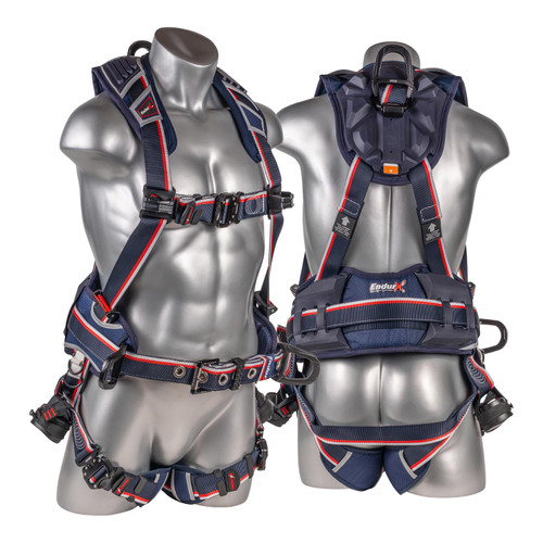 KStrong® EndurX™ 5-Point Full Body Harness w/ Tool Belt, Aluminum Hardware & D-Rings (ANSI)