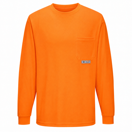 Radians ST21-N Non-Rated Long Sleeve T-Shirt with Max-Dri™ - Orange