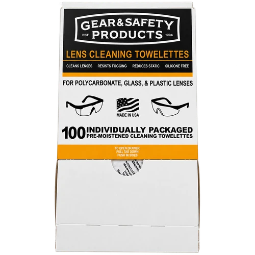 Gear & Safety Lens Cleaning Towelettes 