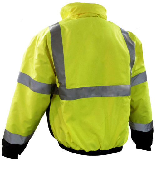 Class 3 Insulated Bombers - Hi-Vis Yellow Back