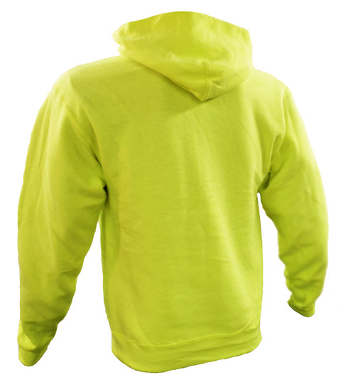 Non-ANSI Hi-Vis Hooded Sweatshirts - BACK