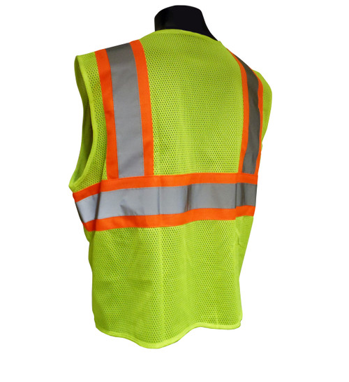 Radians® Class 2 Zipper Front 2-Tone Safety Vest