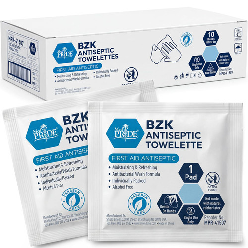 BZK Antiseptic Wipes (100 Per Box)
