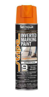 Stripe® Solvent Base Street & Utility Marking Paint 20 oz. Green  Fluorescent 20-968, (12 CANS)