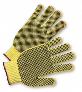 ATA GLOVE MATA25PL-PD2 PVC Palm Dot Kevlar® A4 String Knit Gloves