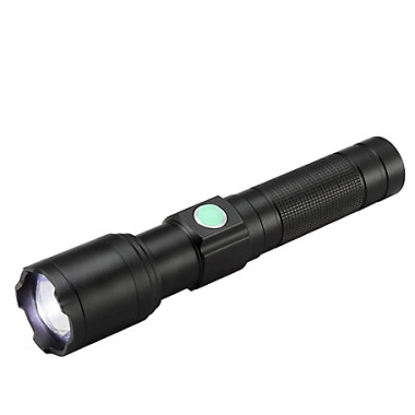 600 lumens led flashlight shockproof waterproof and rechargeable 600-Lumen Rechargeable Flashlight, Black