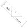 Handi Quilter Straight Edge Ruler clear acrylic with white etching ruler