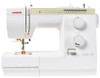 Janome Sewist 725S mechanical sewing machine, front view, showing stitch selection dials and one-hand needle threader