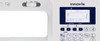 Close-up of Brother PS500 Innov-is LCD display screen showing stitch settings and control panel