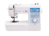 Brother PS500 sewing machine straight-on front view on white background showing control panel and workspace