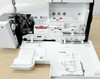 Bernette b62 coverstitch serger with looper cover open