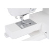 Janome Skyline S3 Anniversary Edition throat plate with needle in position, showing angle markings and needle drop guides