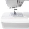 Janome 2030QDC-G needle and presser foot area featuring the Superior Plus Feed System™ and bright LED lighting.