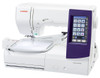 Side of Janome 9850 embroidery and sewing combo machine