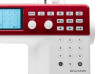 Close-up of the Janome MC6650 function and mode buttons on the right side of the control panel, including stitch selection, memory, and adjustment controls