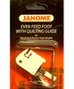 Janome even feed horizontal rotary hook with quilting guide in box