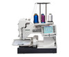 Onboard touch screen for editing embroidery designs