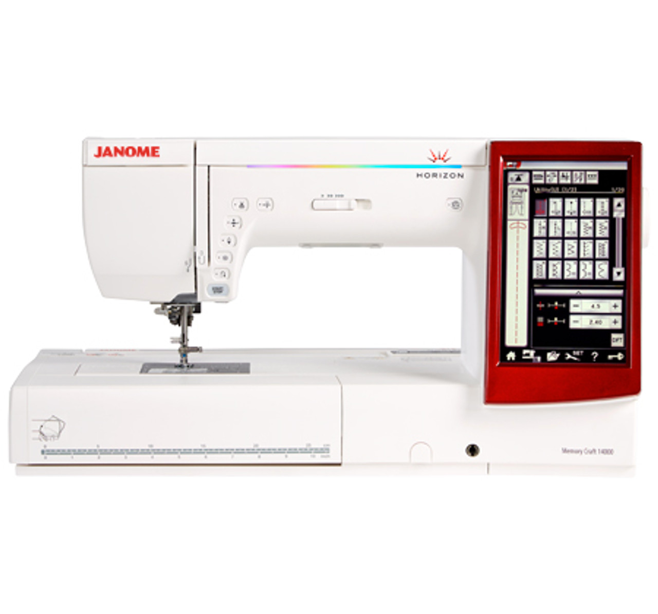 Janome Memory Craft 14000 Sewing and Embroidery Machine & Bonus