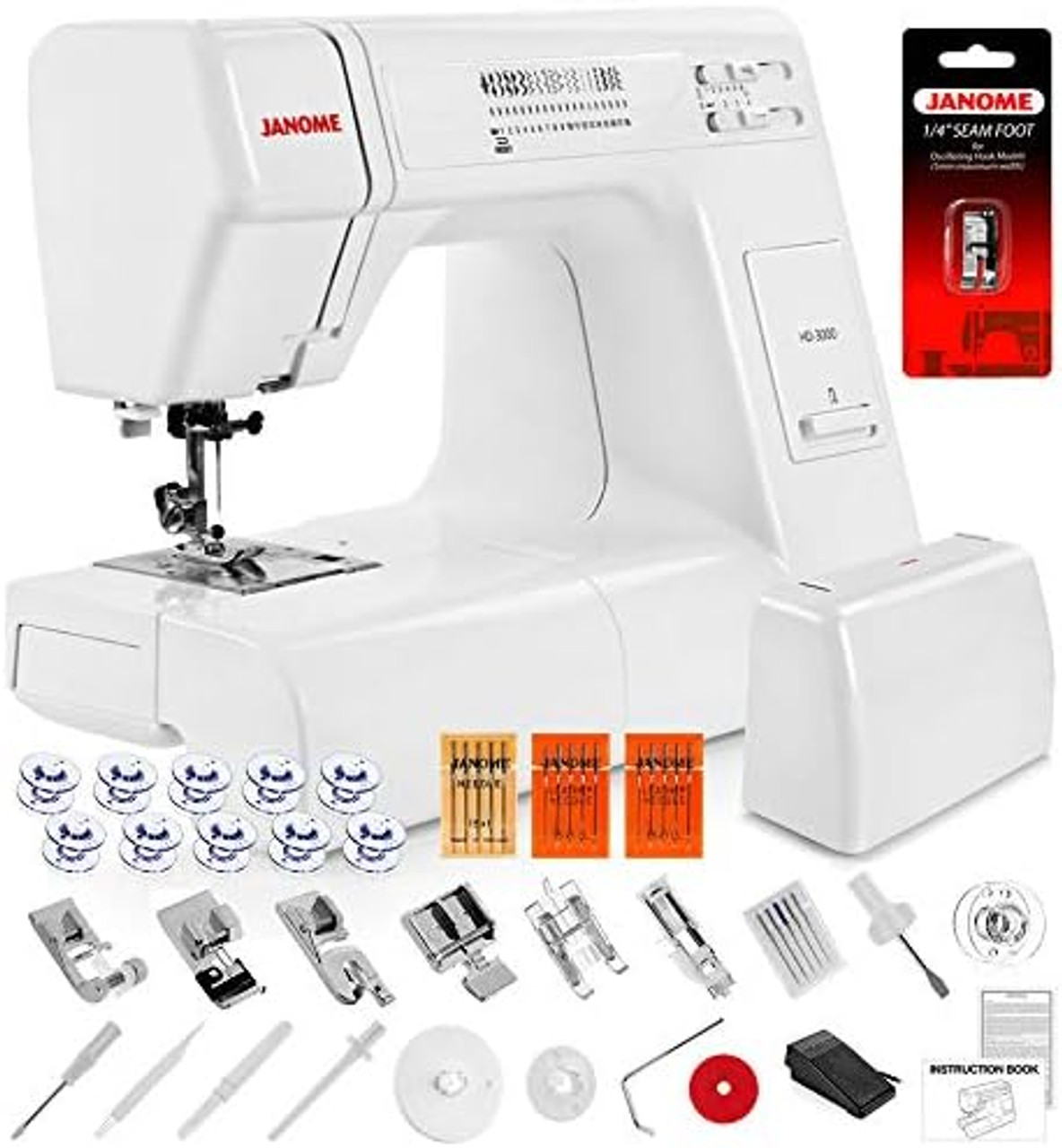 Janome HD1000 Mechanical Sewing Machine w/ Free Bonus Package! by Janome