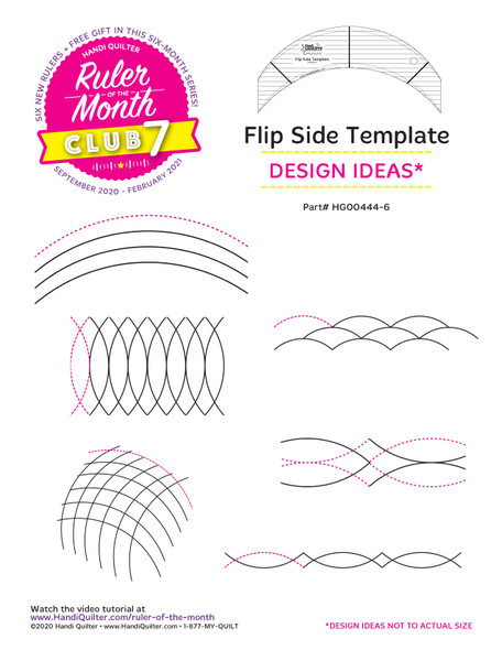 Handi Quilter Flip Side Ruler pattern options