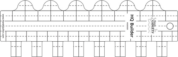 Handi Quilter builder ruler for building up small detailed walls of stitches