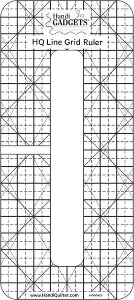 Handi Quilter Grid Line Ruler Template for Long Arm Quilting pattern