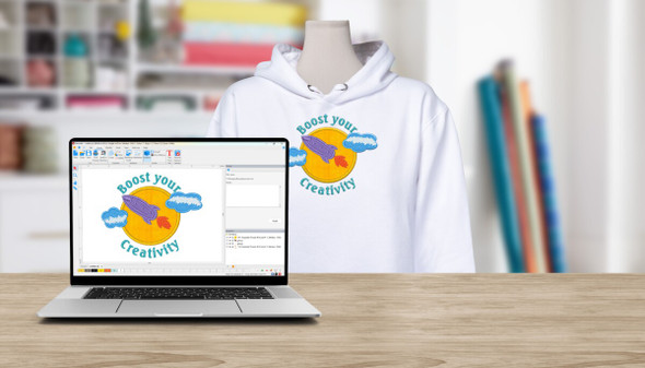 Pattern Repeat / Final Hoodie on Mannequin
From digital canvas to finished garment — bernette Embroidery Software turns your imagination into wearable art, one stitch at a time.